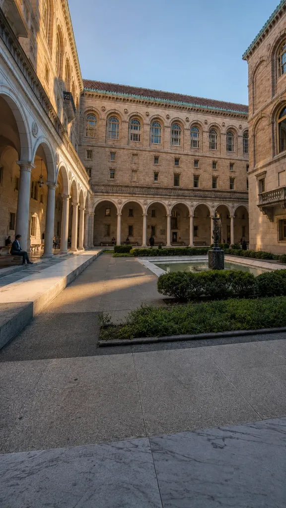 Boston Public Library’s McKim Courtyard