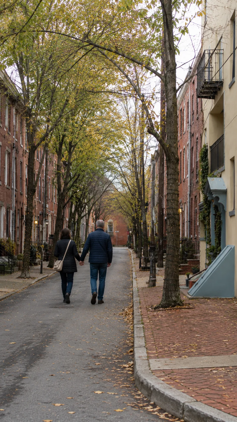 Rittenhouse rowhouse streets, Philadelphia, Pennsylvania